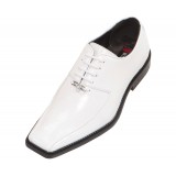 Bolano Modron Classic White Croc Print Oxford