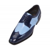Bolano Nia Two Tone French Blue andamp; Navy Oxford