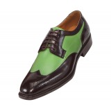 Bolano Nia Two Tone Green andamp; Brown Oxford