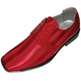 Bolano Style 17 Red Striped Satin Silver Tip