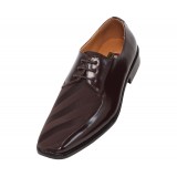 Bolano Style 185 Brown Striped Satin Oxford