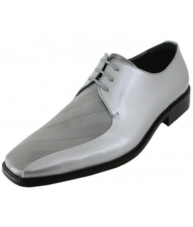 Bolano Style 185 Grey Striped Satin Oxford