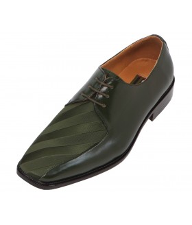 Bolano Style 185 Olive Striped Satin Oxford SALE