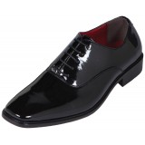 Bolano Style 2813 Black Patent Tuxedo Oxford