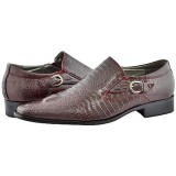 Bolano Style 364 Wine Alligator Print Slip On