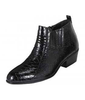 Bolano Style 410 Black Belly Snake Print Boot