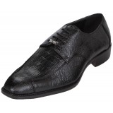 Bolano Style 5412 Black Croc Print Oxford