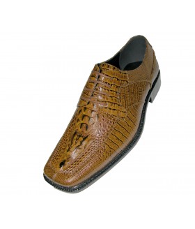 Bolano Style 733 Mustard Alligator Print Oxford