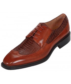 Bolano Style Festo Rust Ostrich Leg Print