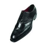 Bolano Style Rodric in Black Ostrich Leg Print