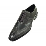 Bolano Style Rodric in Grey Ostrich Leg Print