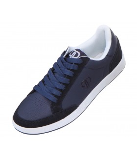 Pelle Pelle Playmaker Navy andamp; White Sneaker