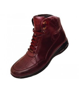 Pelle Pelle PP1010 Wine Croc Print High Top Boot