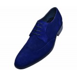 Steven Land SL338 Navy Blue Suede Wingtip Oxford Shoes