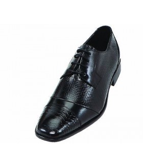 Steven Land SL9715 Black Leather Cap Toe