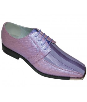 Viotti Style 163ST Lavender Striped Satin Oxford