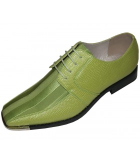 Viotti Style 163ST Lime Striped Satin Oxford