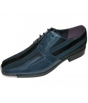 Viotti Style 163ST Navy Striped Satin Oxford