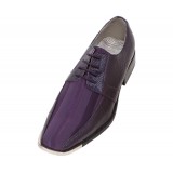 Viotti Style 163ST Purple Striped Satin Oxford