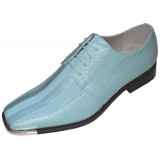 Viotti Style 163ST Sky Blue Striped Satin Oxford