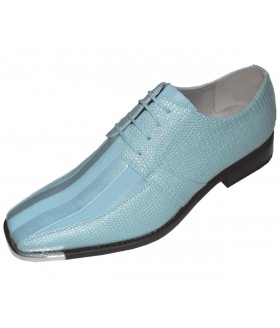 Viotti Style 163ST Sky Blue Striped Satin Oxford