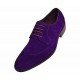 Steven Land SL338 Purple Genuine Suede Wingtip Oxford Shoes