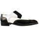 Bolano Elwyn Two Tone Black andamp; White Wing Tip